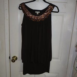 EnFocus Knit Mini Dress Brown